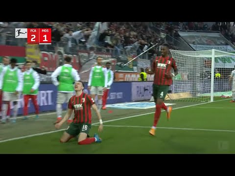 FC Augsburg vs FSV Mainz 05 2-1 Match summary | Ruben Vargas, Jeffrey Gouweleeuw, Silvan Widmer goal