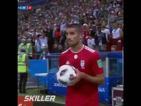 ACROBACIA en SAQUE DE BANDA de MOHAMMADI |ESP-IRN|