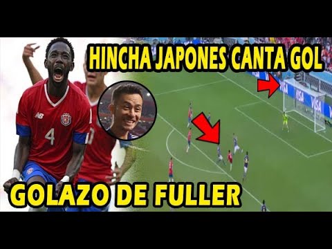 IMPACTA JAPONES CELEBRA GOL DE FULLER COSTA RICA VS JAPON