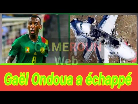 🇨🇲Gaël Ondoua dans l'avion qui a pris feu à l'aéroport international de Douala.