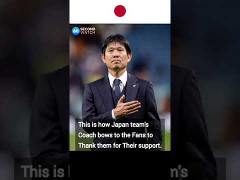 Japan Team Manager Hajime Moriyasu Thanks to their fans for support #shorts