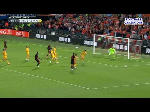Sorba Thomas verteidigt das Tor auf verschiedene Weise, Niederlande-Wales, UEFA Nations League 2022