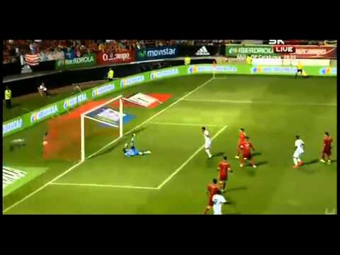 Gol de Johan Venegas (Costa Rica) España  0-1 Costa Rica 1-1