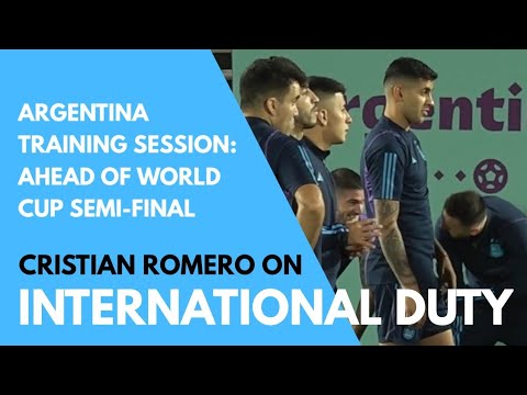 CRISTIAN ROMERO: The Spurs Defender Trains With Argentina Ahead of World Cup Semi-Final in Qatar