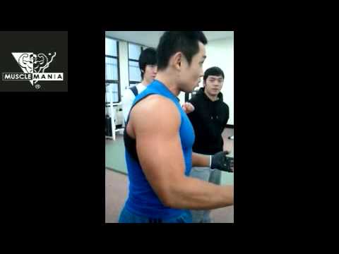 musclemania korea pro young-doo kwon. kyungwon university lecture video 4.