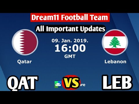 QAT vs LEB Dream11 Football Team Prediction | Qatar vs Lebanon | Team News, Lineups