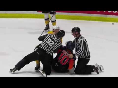 OHL Fight 10-26-18 Sean Josling (SAR) / Connor Roberts (FLT)