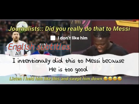 Alidu Seidu revealing his experience playing against Messi.