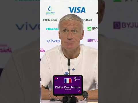 🇫🇷🗨️ Didier Deschamps : "La similitude avec l'équipe de France de 2018 ? On est en 1/2 finale !"