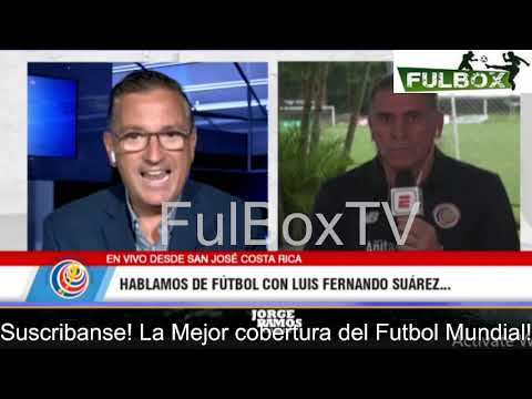 EXCLUSIVA Luis Fernando Suárez DT de Costa Rica RUMBO Mundial 2022 pelearán con TODO- Jorge Ramos