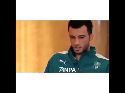 شاهد ماذا قال السوري عمر السومة لاعب الاهلي السعودي عن اللاعب نواف العابد