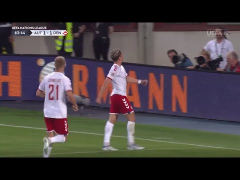Austria vs Denmark 1-2 Goal Jens Stryger Larsen,Højbjerg,Schlager|Østrig Österreich-Danmark Dänemark