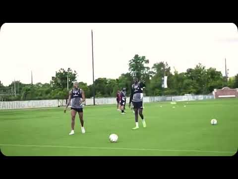 Olivier Mbaissidara Mbaizo au entrainement avec son club Philadelphia Union aux ETATS UNIS .