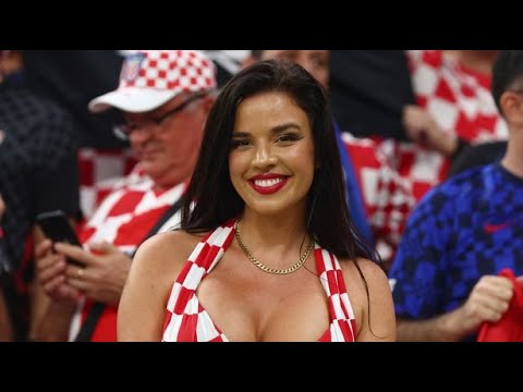 Former Miss Croatia- Ivana Knoll attends & support her National Team #football #ivanaknoll #worldcup