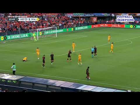 Sorba Thomas stürzte schwer, Niederlande-Wales, UEFA Nations League 2022