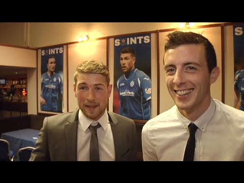 Joe Shaughnessy and David Wotherspoon speaking at Awards Night