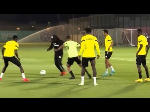 ALIOU CISSÉ QUI PARTICIPE A L'ENTRAÎNEMENT un pur régal ...