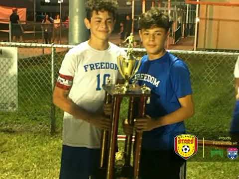 team captain Sebastian Mendez and goalkeeper Andres Olivares Freedom school
