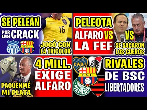 SE ARMÓ EL RELAJO! LA PELEOTA DE GUSTAVO ALFARO CONTRA LA FEF | PREFIERE EL DINERO QUE LA TRICOLOR