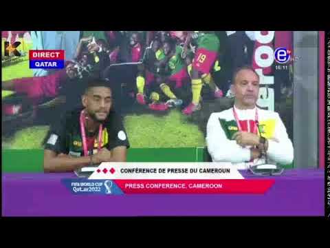 Conference de presse du Cameroun: Jean Charles Castelleto et Sébastien Mingne