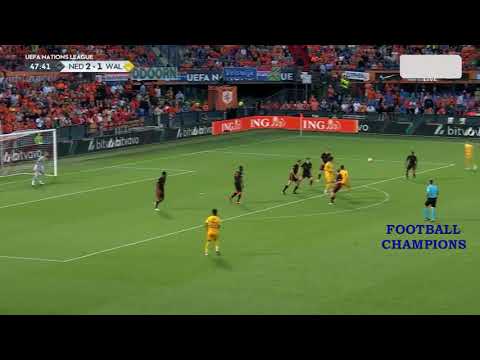 Beeindruckender Torversuch von Harry Wilson, Niederlande-Wales, UEFA Nations League 2022