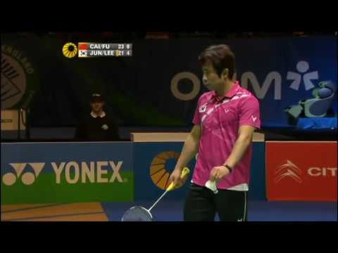Cai Yun Fu Haifeng vs Jung Jae Sung  Lee Yong Dae   Highlights Final All England Open 2012
