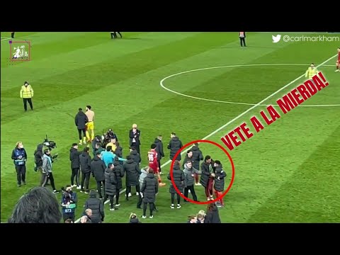 Luis Diaz vs Juan Foyth exchanged what appeared to be heated words after the full-time whistle | UCL