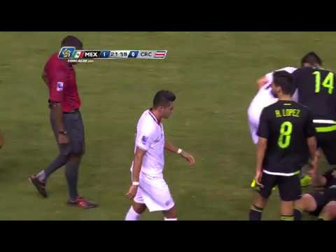 Yellow card CRC - No.17 Ronald MATARRITA #CMOQ2015 #CONCACAF @miseleccionMX @fedefutbol_cr