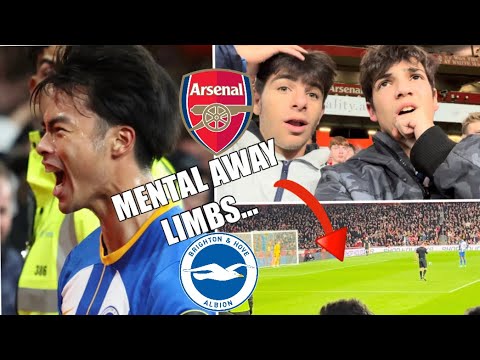MITOMA WORLDIE SENDS 6500 BRIGHTON FANS MENTAL | Arsenal 1-3 Brighton