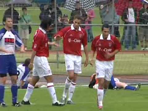 ali karimi's first practice match with bayern