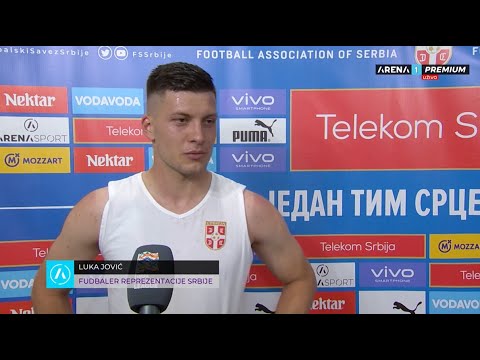 LUKA JOVIĆ ZA ARENU: Gol mnogo znači, hvala selektoru jer mi je dao šansu / 05.06.2022.