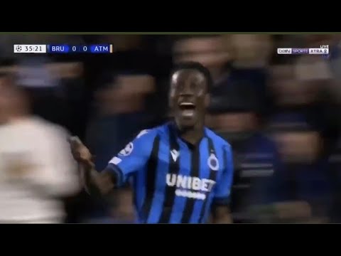 Club Brugge Fans Celebrate After Kamal Sowah Goal Vs Atletico Madrid (4th October, 2022)#Kamal Sowah
