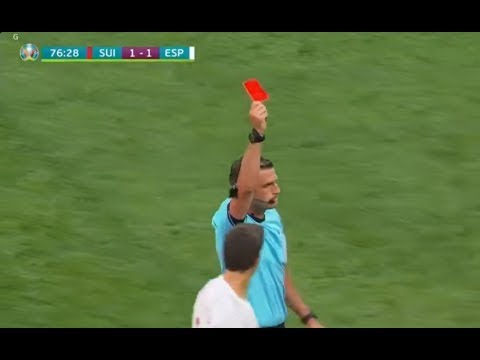 Remo Freuler(Switzerland) Red Card vs Spain 02/07/2021 Remo Freuler(Switzerland) Red Card vs Spain 02/07/2021