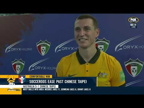 Mitchell Duke wants more goals following Socceroos brace | Interview | Australia v Chinese Taipei