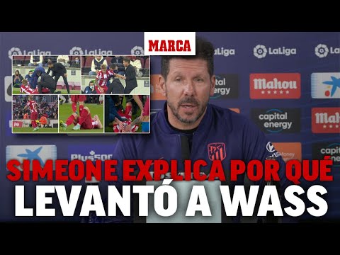 Simoene explica el motivo por el que levantó a Wass lesionado I MARCA