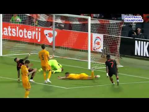 Dumfries-Sorba thomas enormer Sprung zum Stoßball, Niederlande-Wales, UEFA Nations League 2022