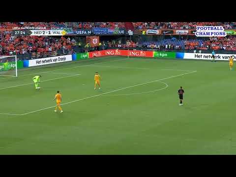 Balltäuschungsszenario von Chris Mepham, Niederlande-Wales, UEFA Nations League 2022