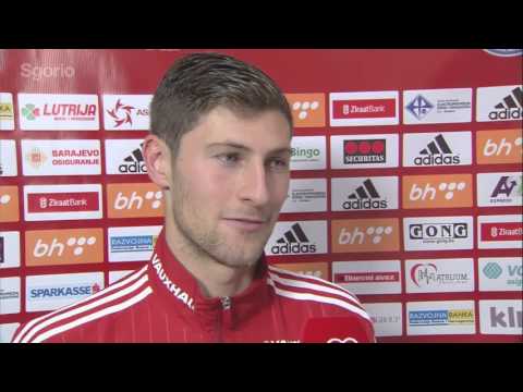 Cyfweliadau yn dilyn gem Bosnia Hercegovina a Chymru: Y Dathlu a'r Cofio.