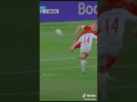 Damsgaard's Amazing Goal - Denmark Dominates Russia - EURO 2020 #shorts