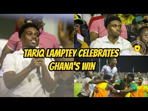 Tariq Lamptey celebrates Ghana's 3-0 win over Madagascar at Cape Coast Stadium
