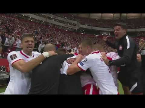 Poland fans go wild after last minute equalizer vs England. Absolute scenes