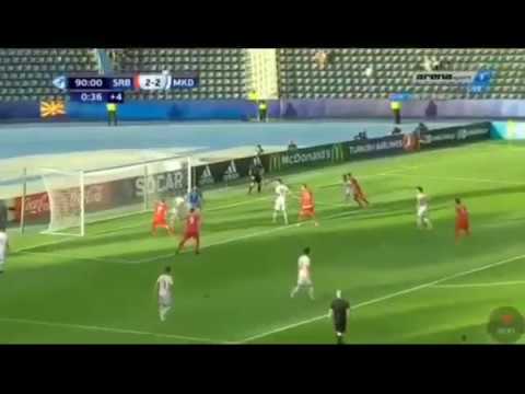 Andrija Zivkovic Goal SERBIA 2-2 MACEDONIA U21 20-06-2017 European Poland