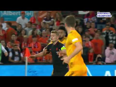 Sorba Thomas zog Matthijs de Ligt zu Fall, Niederlande-Wales,UEFA Nations League 2022
