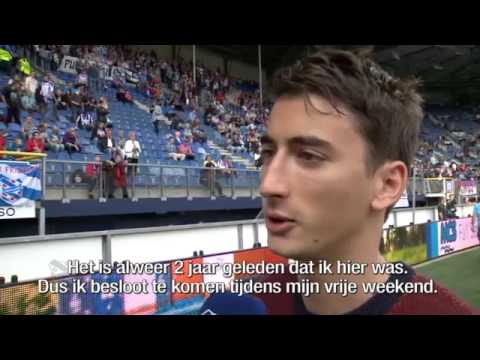 Filip Djuricic geniet van bezoek aan Heerenveen