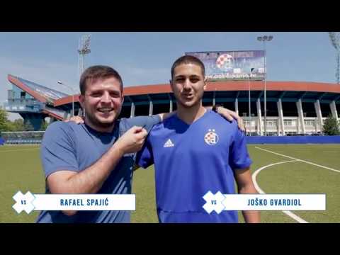 CROSSBAR CHALLENGE: Street football igrač Rafael Spajić i Joško Gvardiol