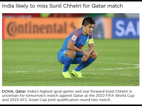 #SunilChhetri doubtful for #WorldCup qualifier against #Qatar