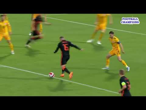 Brennan Johnson, umwerfender Balltackling, Niederlande-Wales, UEFA Nations League 2022