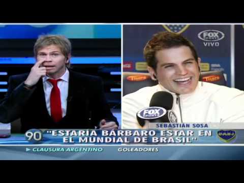 Sebastián Sosa relatando