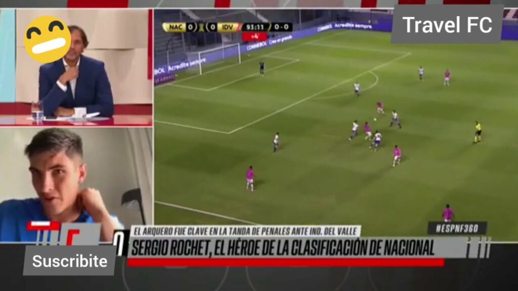 Salió nuestro video en ESPN! a Rochet le mostraron que IDV festejo que le tocó Nacional