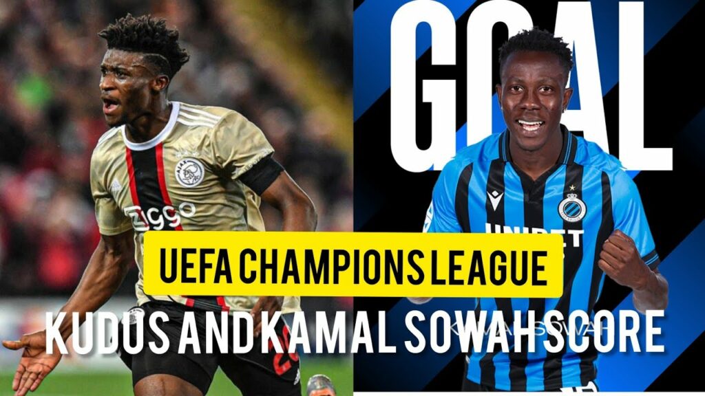 GHANAIAN PLAYERS KUDUS & KAMAL SOWAH SCORES  LIVERPOOL IN THE UEFA CHAMPIONS LEAGUE